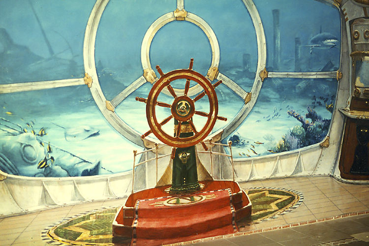 Muurschildering Zwembad Nautilus 2