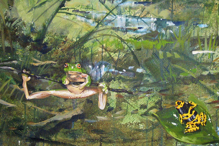 Muurschildering Bram's Jungle Room 3